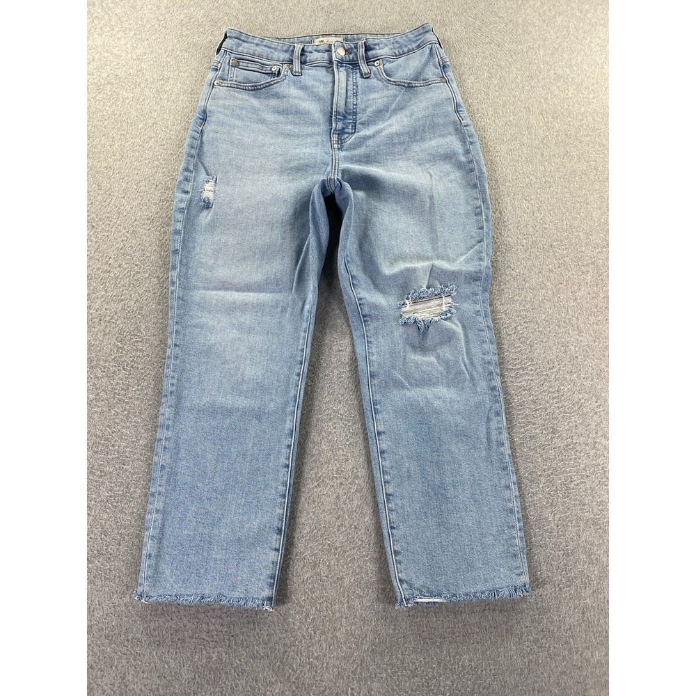 Madewell Women's The Curvy Perfect Vintage Jean Light Wash Size 28P Preppy City